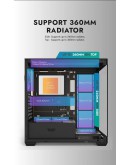 Darkflash кутия Case ATX - DS900 Black - 7 x 120 mm A-RGB fans included, USB-C