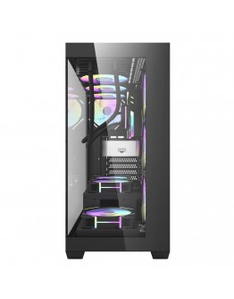 Darkflash кутия Case ATX - DS900 Black - 7 x 120 mm A-RGB fans included, USB-C