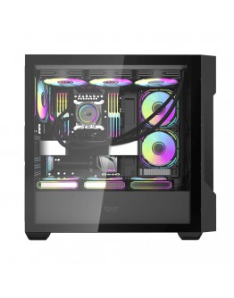 Darkflash кутия Case ATX - DS900 Mesh Black - 4 x 120 mm A-RGB fans included