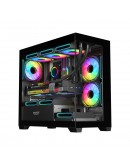 Darkflash кутия Case mATX - DS900M Black - 6 x 120 mm Infinity Mirror A-RGB