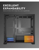 Darkflash кутия Case mATX - DS900M Black - 6 x 120 mm Infinity Mirror A-RGB