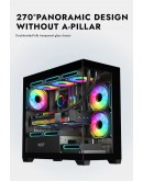 Darkflash кутия Case mATX - DS900M Black - 6 x 120 mm Infinity Mirror A-RGB