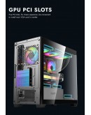 Darkflash кутия Case mATX - DS900M Black - 6 x 120 mm Infinity Mirror A-RGB