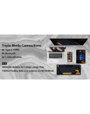 Aula геймърска механична клавиатура Wireless Gaming Mechanical Keyboard F75 Thunder Black - Reaper Switch [Linear] (English US)