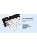 Aula геймърска механична клавиатура Wireless Gaming Mechanical Keyboard F75 Thunder Black - Reaper Switch [Linear] (English US)