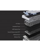 Aula геймърска механична клавиатура Wireless Gaming Mechanical Keyboard F75 MAX - Reaper Switch [Linear] (English US), Black, Red