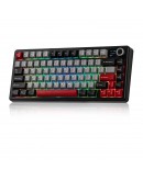 Aula геймърска механична клавиатура Wireless Gaming Mechanical Keyboard F75 MAX - Reaper Switch [Linear] (English US), Black, Red