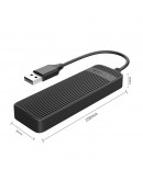Orico хъб USB2.0 HUB 4 port Black - FL02-BK