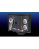 Aigo кутия Case mATX - FT418 Black - 6 x 120 mm A-RGB fans included