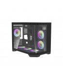 Aigo кутия Case mATX - FT418 Black - 6 x 120 mm A-RGB fans included