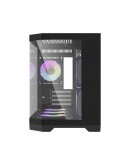 Aigo кутия Case mATX - FT418 Black - 6 x 120 mm A-RGB fans included