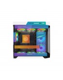 Aigo кутия Case mATX - FT418 Black - 6 x 120 mm A-RGB fans included