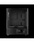 Gamdias кутия Case ATX - ATLAS E2 - 3 x 120 mm A-RGB, Digital Display, Curved Glass