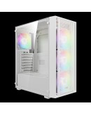 Gamdias кутия Case ATX - AURA GC2 Elite White - Mesh, RGB, Tempered Glass