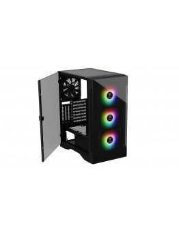 Gamdias кутия Case ATX - TALOS E2 Elite - aRGB, Tempered Glass