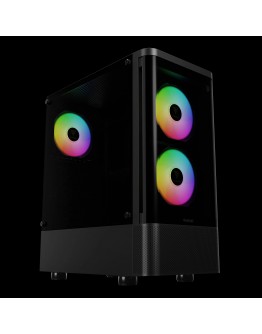 Gamdias кутия Case ATX - TALOS E3 CG - 3 x 120 mm A-RGB, Curved Glass