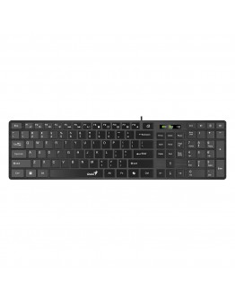 Genius клавиатура Slim Keyboard SlimStar 126 Black - Copilot, Low profile Chocolate