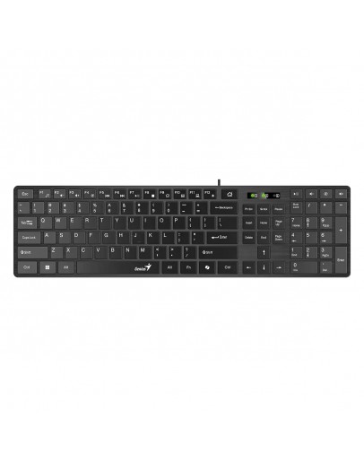Genius клавиатура Slim Keyboard SlimStar 126 Black - Copilot, Low profile Chocolate