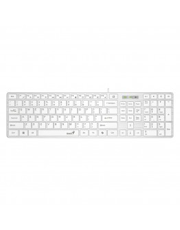 Genius клавиатура Slim Keyboard SlimStar 126 White - Copilot, Low profile Chocolate