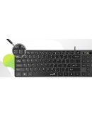 Genius клавиатура Slim Keyboard SlimStar 126 White - Copilot, Low profile Chocolate