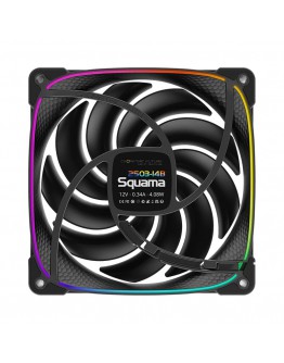 Geometric Future вентилатор Squama 2503B-14, 140mm, ARGB, Black