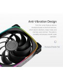 Geometric Future Комплект вентилатори Fan Pack 3-in-1 140 mm - Squama 2503B-14 Black