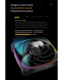 Geometric Future Комплект вентилатори Fan Pack 3-in-1 140 mm, Reversed - Squama 2503RB-14 Black