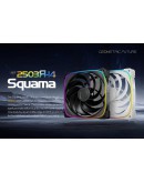 Geometric Future Комплект вентилатори Fan Pack 3-in-1 140 mm, Reversed - Squama 2503RB-14 Black