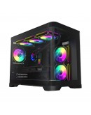 Gamemax кутия Case mATX - HYPE-M Black - 3 x 120 mm Addressable RGB fans