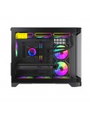 Gamemax кутия Case mATX - HYPE-M Black - 3 x 120 mm Addressable RGB fans