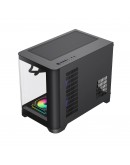 Gamemax кутия Case mATX - HYPE-M Black - 3 x 120 mm Addressable RGB fans