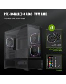 Gamemax кутия Case EATX - Vista 2 MB - 3 x 120 mm Addressable RGB