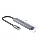 Unitek хъб USB3.0/2.0 HUB 4 port - USB-C input - H1208B