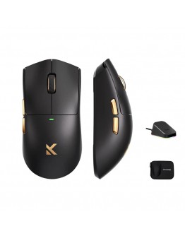 MCHOSE професионална геймърска мишка K7 Ultra Black - Wireless Gaming Mouse - Dual 8K, Omron Mechanical, Magnetic Charging Dock