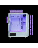 Zalman кутия Case ATX - i3 NEO ARGB White - Mesh, aRGB, Tempered Glass