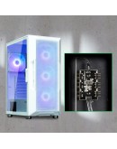 Zalman кутия Case ATX - i3 NEO ARGB White - Mesh, aRGB, Tempered Glass