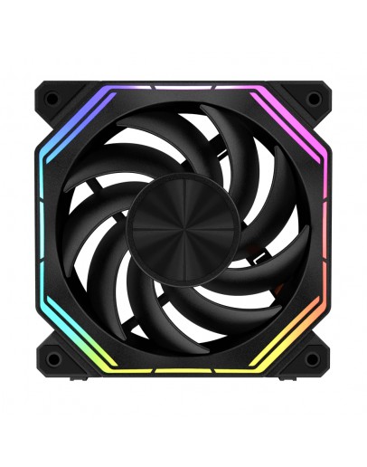 Darkflash Комплект вентилатори Fan Pack 3-in-1 3x120mm - INF34 Black, Daisy-Chain, Addressable RGB