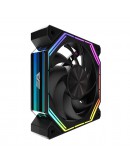 Darkflash Комплект вентилатори Fan Pack 3-in-1 3x120mm - INF34 Black, Daisy-Chain, Addressable RGB