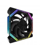 Darkflash Комплект вентилатори Fan Pack 3-in-1 3x120mm - INF34 Black, Daisy-Chain, Addressable RGB