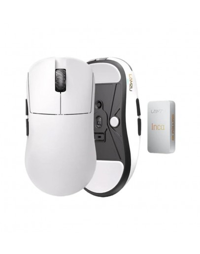 Lamzu професионална геймърска мишка INCA 8K - Wireless Gaming Mouse - White
