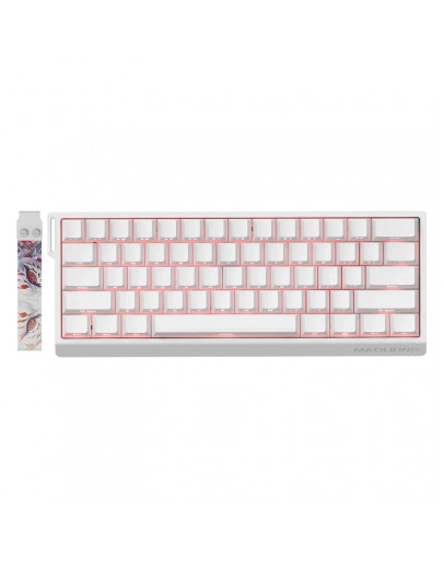 Madlions професионална геймърска механична клавиатура Professional Gaming Mechanical Keyboard MAD 60 HE RGB - 1K, Magnetic Amber Pro Switches - White