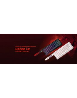 Madlions професионална геймърска механична клавиатура Professional Gaming Mechanical Keyboard MAD 60 HE Flagship V2 - 8K, Magnetic Amber Pro Switches - Black