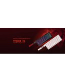 Madlions професионална геймърска механична клавиатура Professional Gaming Mechanical Keyboard MAD 60 HE Flagship V2 - 8K, Magnetic Amber Pro Switches - White
