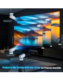 MagCubic преносим мултимедиен проектор Portable Multimedia Projector HY300 Pro+ - 4K, Android 11, Wi-Fi, Bluetooth 5.4