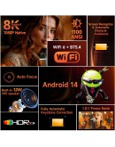 MagCubic преносим мултимедиен проектор Portable Multimedia Projector HY450MAX - 8K, Android 14, Wi-Fi 6, Bluetooth 5.4
