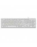 Makki нископрофилна кирилизирана клавиатура Keyboard USB BG - Low profile Chocolate - KB-C14 White