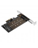 Makki Адаптер M2 SSD NVMe+SATA (M-key+B-key) to PCI Express 3.0 4x adapter - MAKKI-M2-PCIE-2X