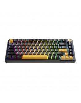 Marvo безжична механична геймърска клавиатура Wireless Gaming Mechanical keyboard Titan 75 - KG985W Black - Banana Crystal [Linear]