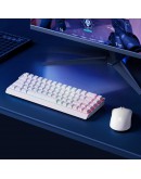 MCHOSE геймърска механична клавиатура Gaming Mechanical Keyboard Ace 68 - 8K, Ice Blue Magnetic Switch [Linear] (English US), White