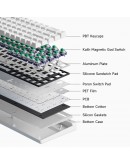 MCHOSE геймърска механична клавиатура Gaming Mechanical Keyboard Ace 68 Air - 8K, Mount Tai Magnetic Switch GT [Tactile] (English US), Black